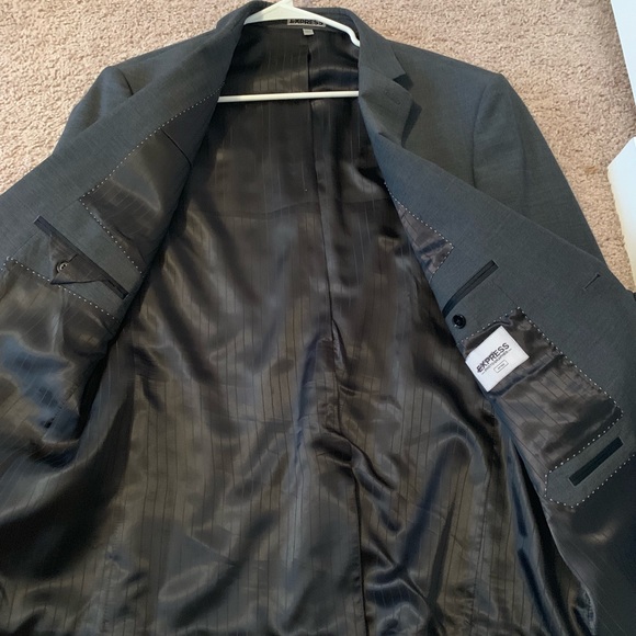 Express Dark Gray Suit Jacket - Picture 6 of 7